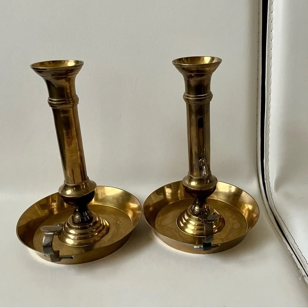 Vintage Brass Candle Holders